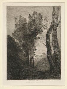 In de Omgeving van Rome door Jean Baptiste Camille Corot