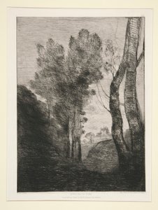 Omgeving van Rome door Jean Baptiste Camille Corot