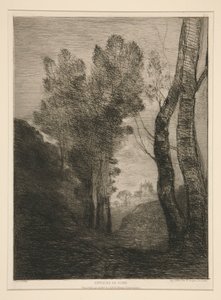 Omgeving van Rome door Jean Baptiste Camille Corot