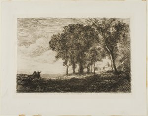 Italiaans Landschap door Jean Baptiste Camille Corot