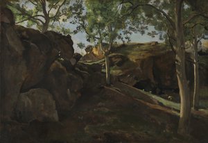 La Châtaigneraie, 1830-40 door Jean Baptiste Camille Corot