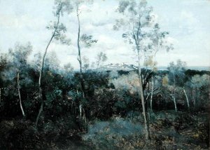Le Mont Valerian door Jean Baptiste Camille Corot