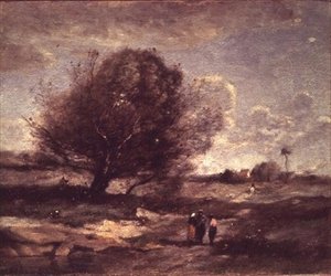Herinneringen aan Picardië door Jean Baptiste Camille Corot