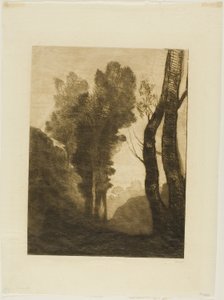 Buitenwijken van Rome door Jean Baptiste Camille Corot