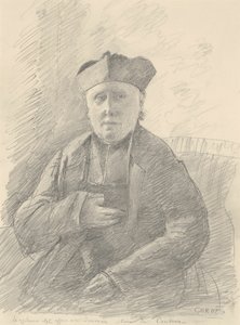 Portret van Abbé Jouveau door Jean Baptiste Camille Corot