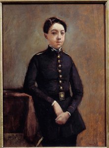 Portret van collegiaan Abel Chambaud door Jean Baptiste Camille Corot