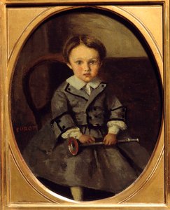 Portret van Maurice Robert (1853-1925), zoon van Francois Robert, vriend van Corot door Jean Baptiste Camille Corot