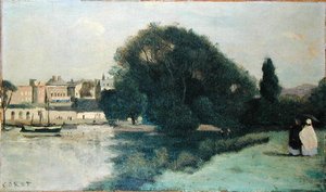 Richmond, nabij Londen door Jean Baptiste Camille Corot