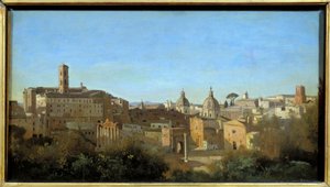 Rome, het forum gezien vanuit de Farnese-tuinen