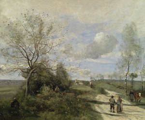 Saintry, nabij Corbeil, de witte weg