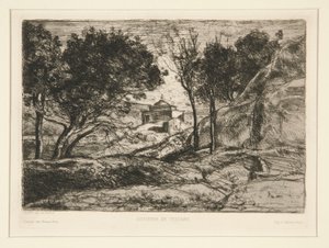 Herinnering aan Toscane door Jean Baptiste Camille Corot
