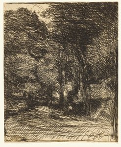 Souvenir van Bas-Bréau door Jean Baptiste Camille Corot