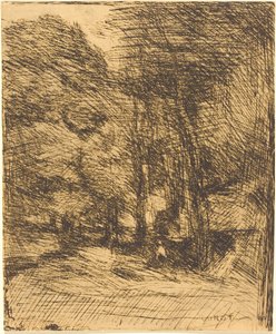 Souvenir van Bas-Breau door Jean Baptiste Camille Corot