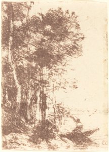 Herinnering aan Fampoux (Souvenir de Fampoux) door Jean Baptiste Camille Corot