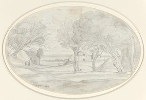 Souvenir van Toscane door Jean Baptiste Camille Corot