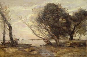 De Oevers van het Meer na de Overstroming, ca. 1870