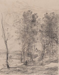 De Belfort van St.-Nicolas-les-Arras door Jean Baptiste Camille Corot