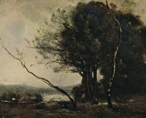 De Gebogen Boom, 1855-1860, ca. 1915 door Jean Baptiste Camille Corot