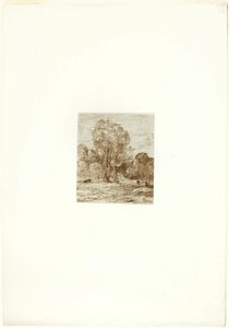De koeienweide door Jean Baptiste Camille Corot