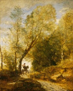Het bos van Coubron, 1872 door Jean Baptiste Camille Corot