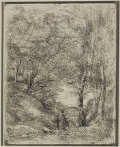 De tuinen van Horatius door Jean Baptiste Camille Corot