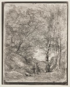 De tuinen van Horace door Jean Baptiste Camille Corot