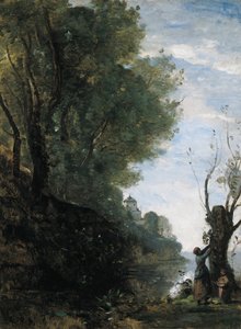 Het Gelukkige Eiland door Jean Baptiste Camille Corot