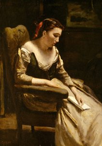 De Brief door Jean Baptiste Camille Corot