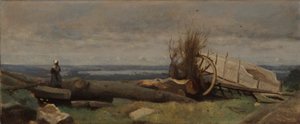 De Vlakte van La Beauce door Jean Baptiste Camille Corot