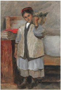 De jonge Seraphine gekleed in Corot