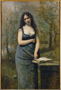 Velleda ... door Jean Baptiste Camille Corot
