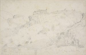Uitzicht op Nepi door Jean Baptiste Camille Corot