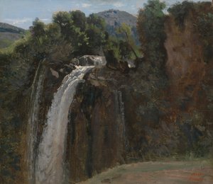 Waterval bij Terni, 1826 door Jean Baptiste Camille Corot