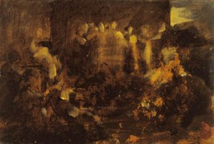 De dood van Ananias door Jean Baptiste Carpeaux
