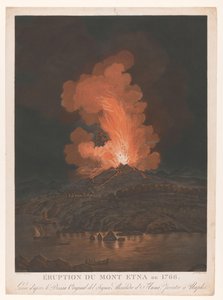 Uitbarsting van de Etna door Jean Baptiste Chapuy