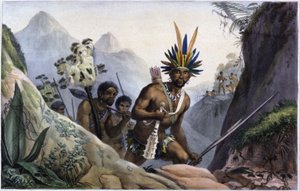 Brazilië: Bergstam van Indianen door Jean Baptiste Debret
