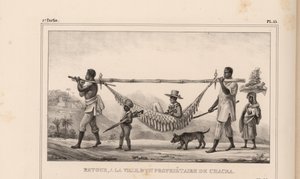 Retour, naar de stad, van een eigenaar van een chacra, 1835