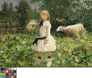 Portret van juffrouw Strobbe door Jean Baptiste Degreef
