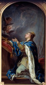 Portret van Jeanne de Frankrijk door Jean Baptiste Deshays
