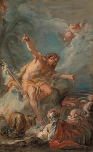 Sint Johannes de Doper Predikend in de Woestijn, 175864 door Jean Baptiste Deshays