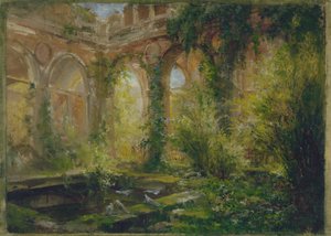Ruïnes van de Cour des Comptes: de feestzaal, ca. 1875