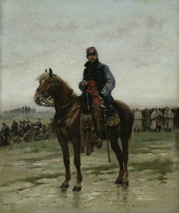 Een bereden officier, 1877