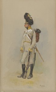 Een staande grenadier van de gemeentelijke garde, 1891