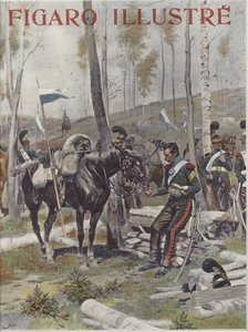 Een kampement van soldaten door Jean Baptiste Edouard Detaille