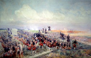 Verlossing voor de Slag bij Fontenoy op 11/05/1745 Schilderij door Edouard Detaille (1848-1912). 1912 Zon. 2,1x3,2 m Parijs, Musee de l