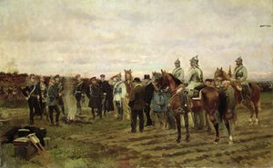 De gijzelaars: Souvenir van de campagne van 1870-71, 1878 door Jean Baptiste Edouard Detaille