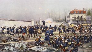 De verdediging van Champigny door Jean Baptiste Edouard Detaille