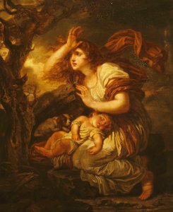 Angst voor de storm door Jean Baptiste Greuze