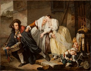 Le Geste Napolitain, 1757 door Jean Baptiste Greuze
