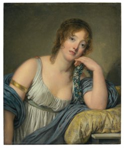 Portret van Jeanne Philiberte Ledoux (1767-1840), halflang